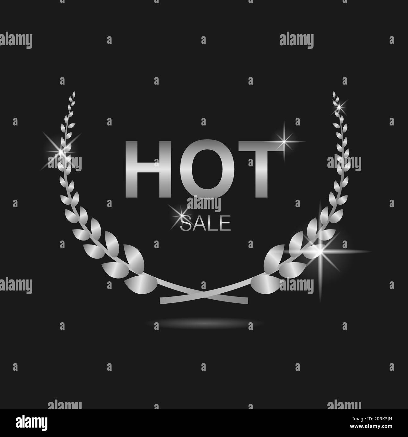 Hot sale silver laurel wreath label set Stock Vector Image & Art - Alamy