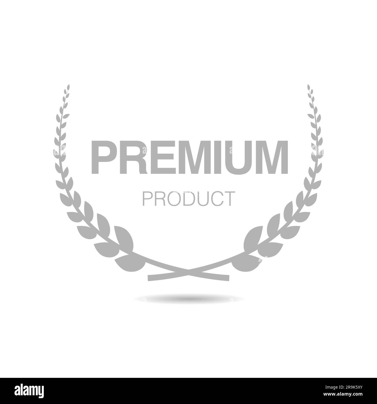 Premium product laurel wreath vector label Stock Vector Image & Art - Alamy