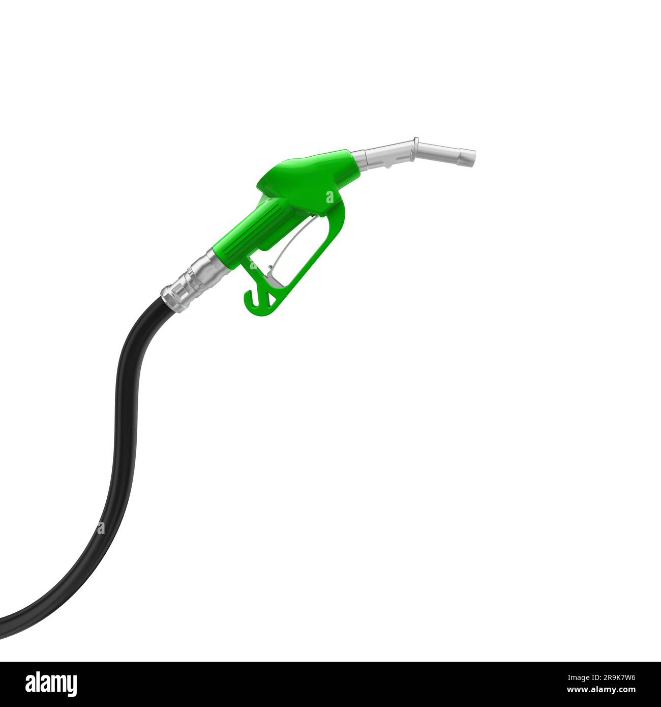 3d render petrol pump isolated on white Stock Photo