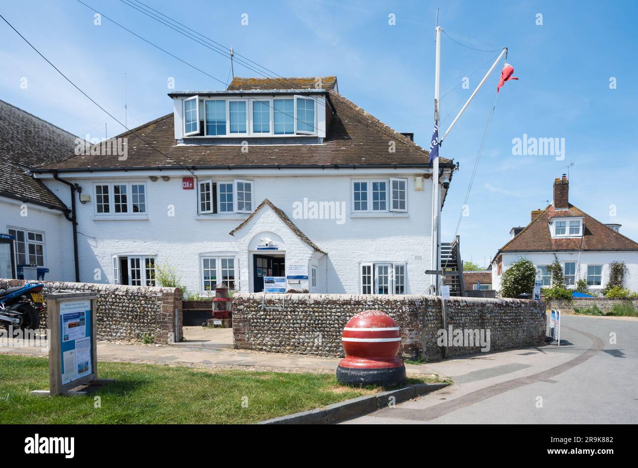 Chichester Harbour Office at West Itchenor. Chichester, West Sussex, England, UK Stock Photo