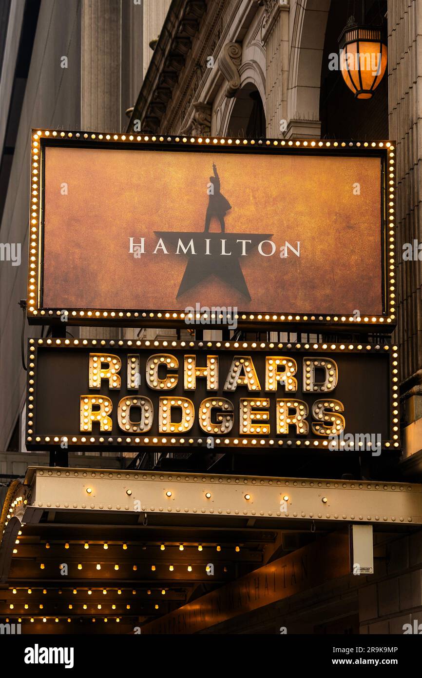 Hamilton musical broadway hi res stock photography and images Alamy