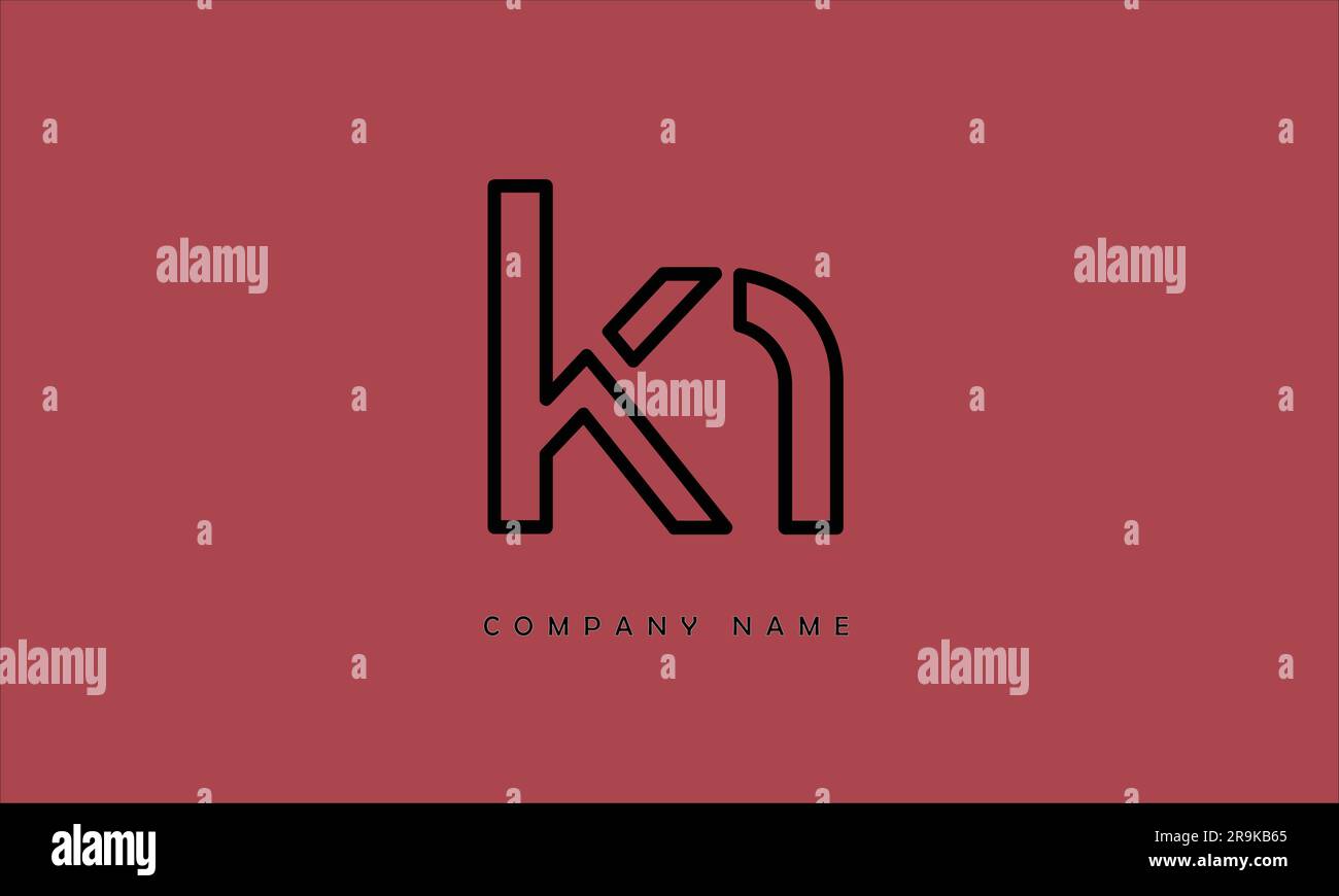 Nk real estate initials logo hires stock photography and images Alamy