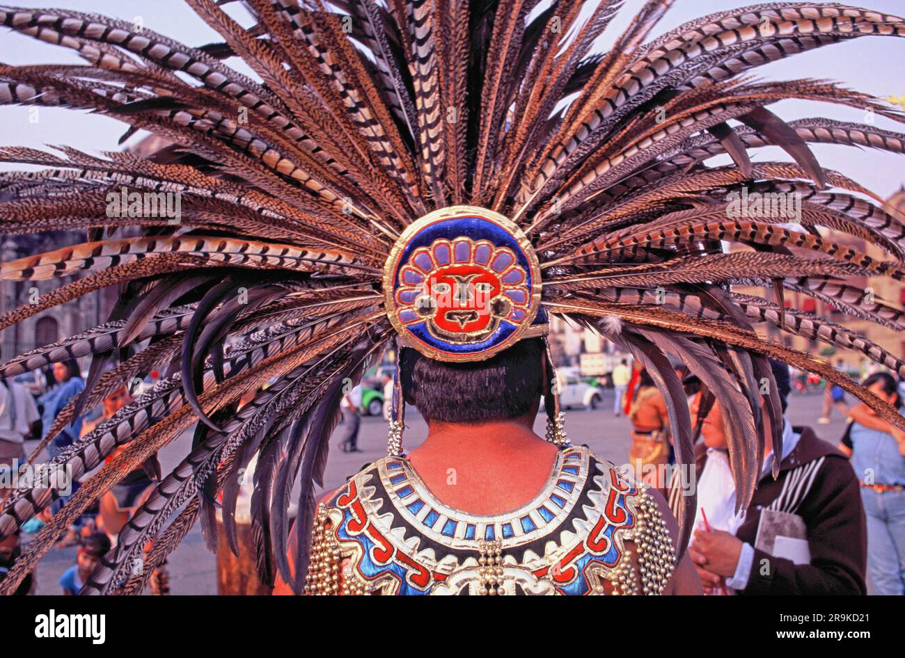 Tribal Indian Healers on the Zocalo in Mexico City , Mexico Stock Photo ...
