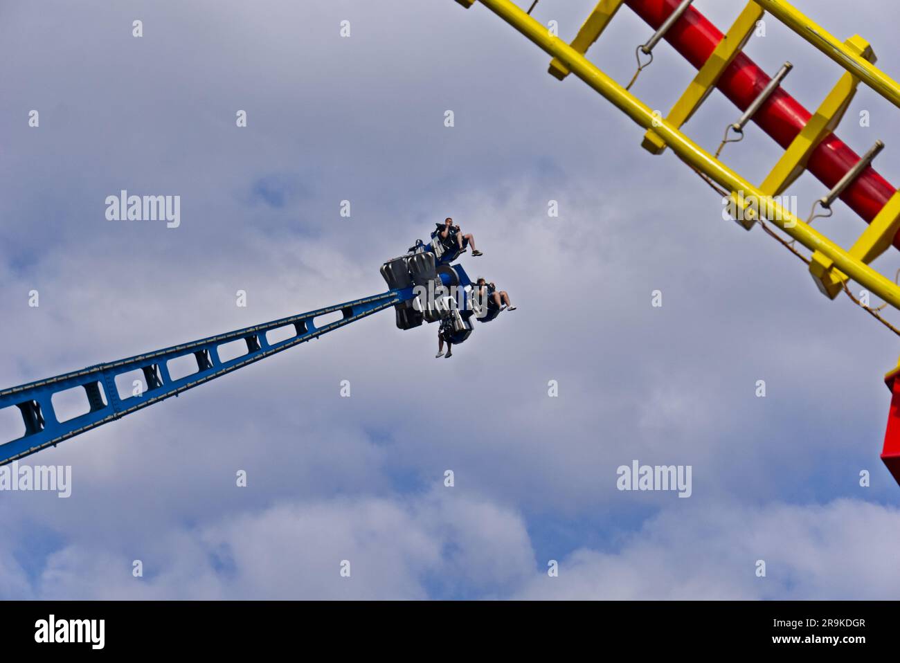 Big pendulum as a ride on Prater Stock Photo