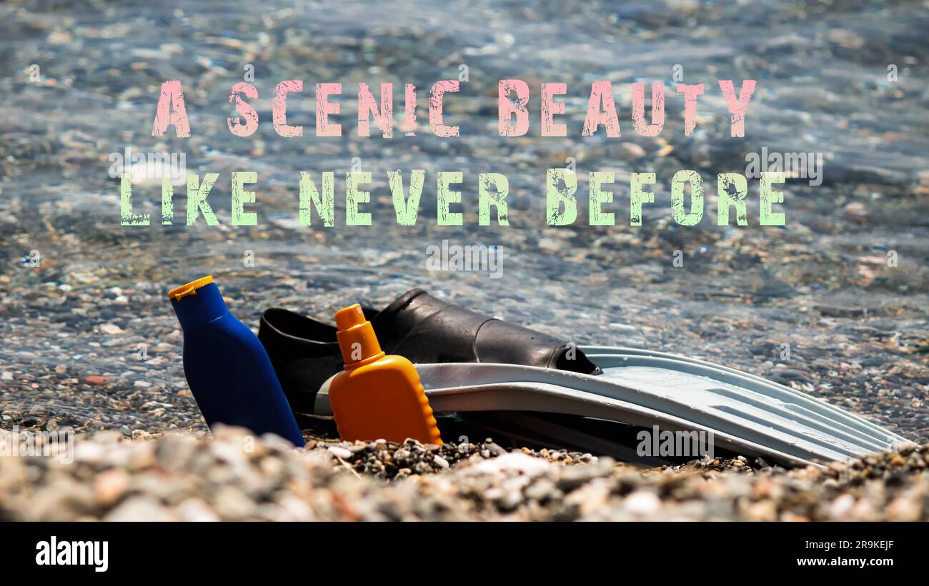 A scenic beauty like never before. Glasses palette and sunscreen ...