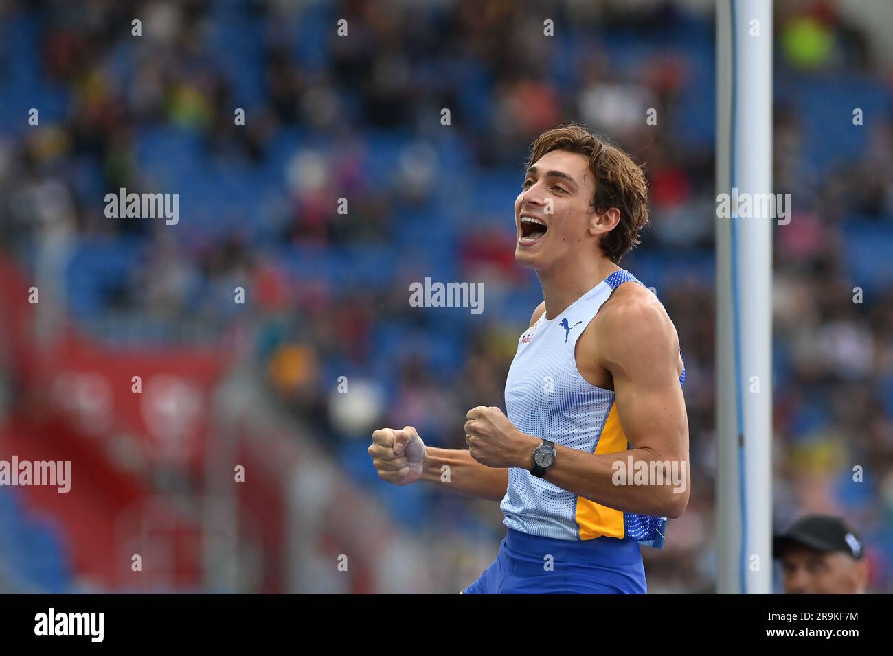 Ostrava, Czech Republic. 27th June, 2023. Athlete Armand Duplantis from