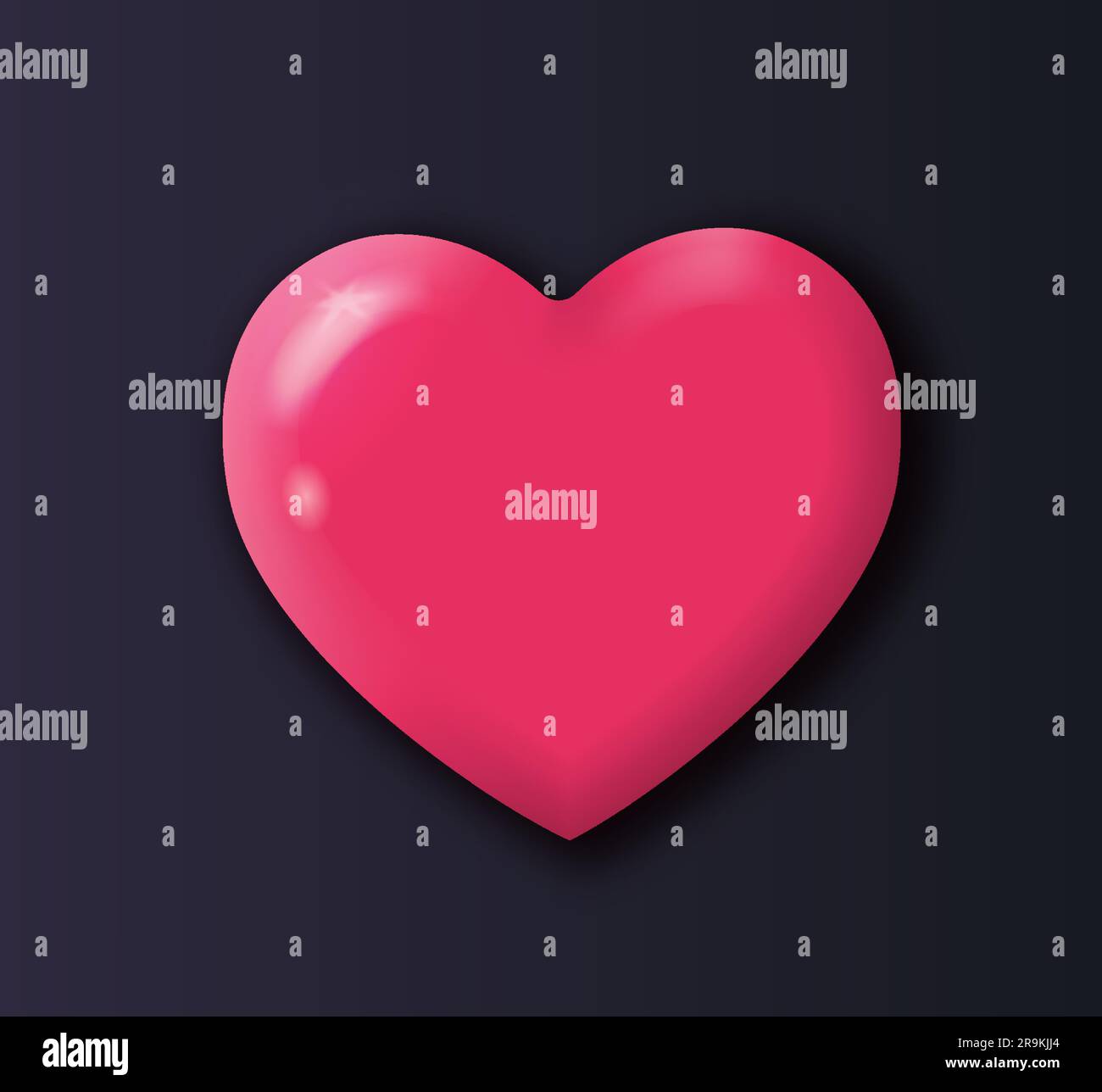 3D game heart icon concept Stock Vector Image & Art - Alamy