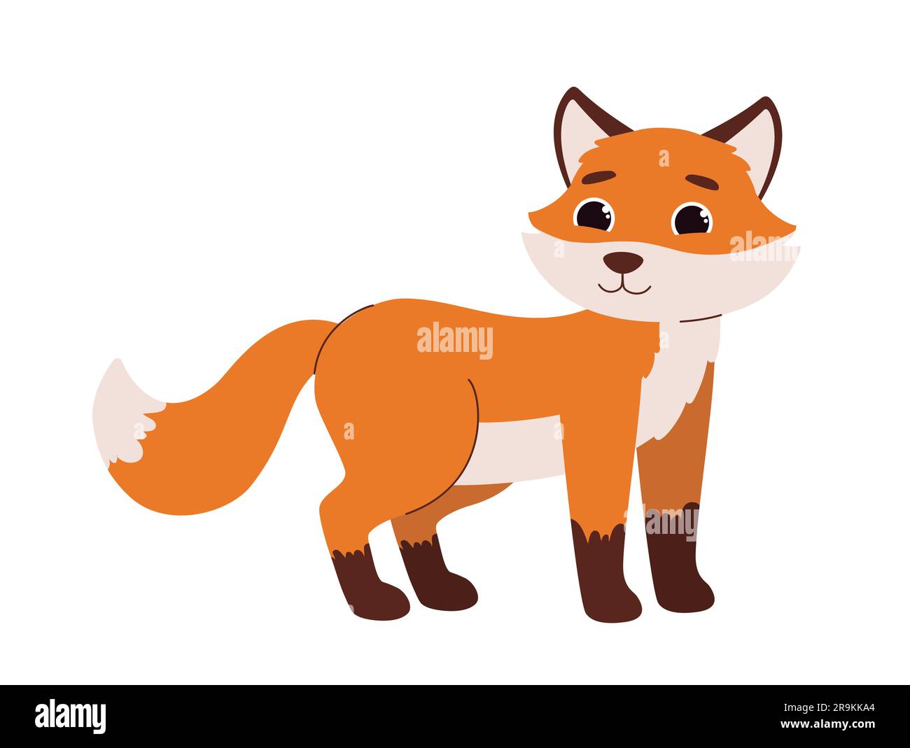 Forest orange fox vector concept Stock Vector Image & Art Alamy