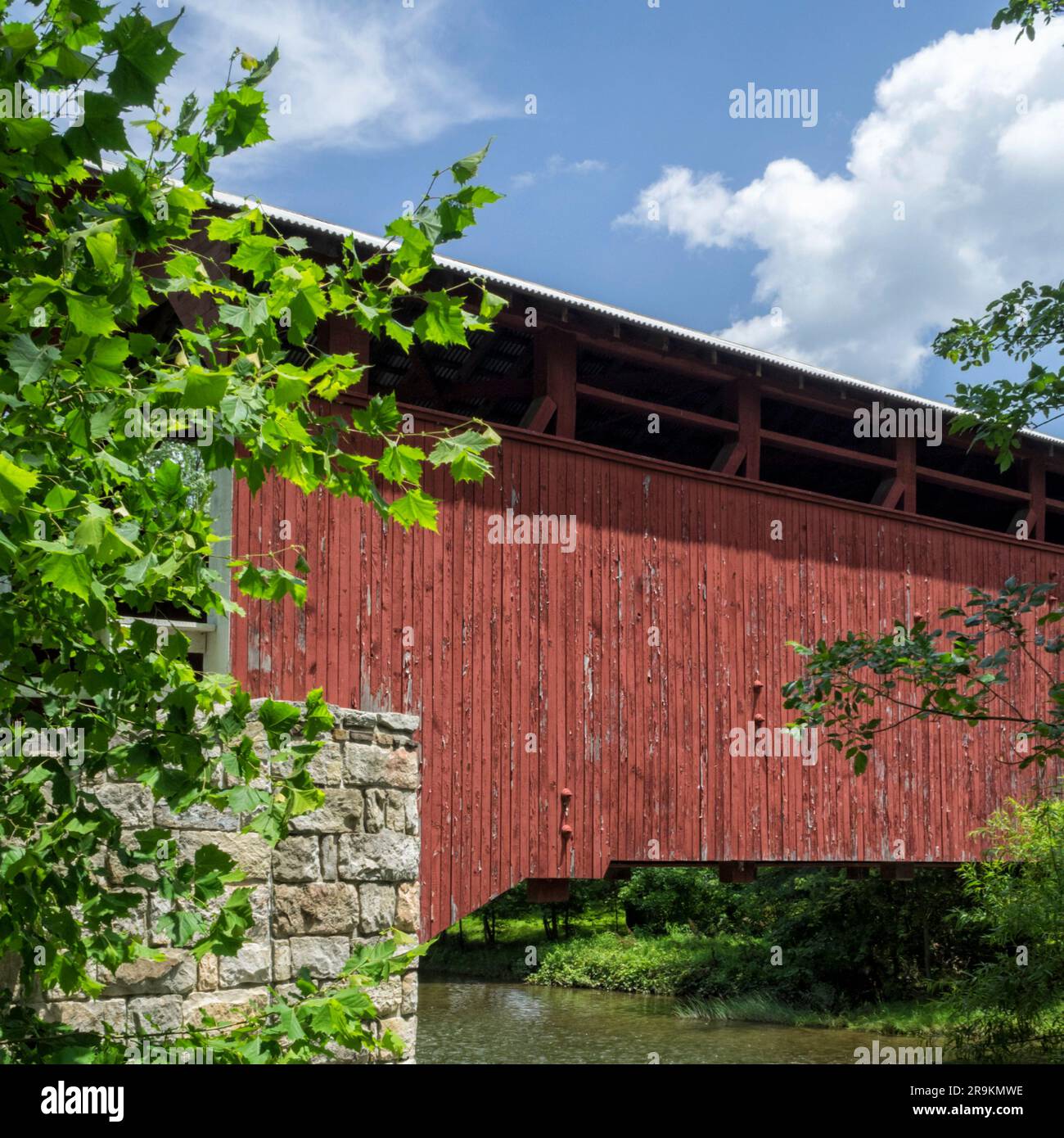 Herline covered bridge across the Juniata River, Manns Choice