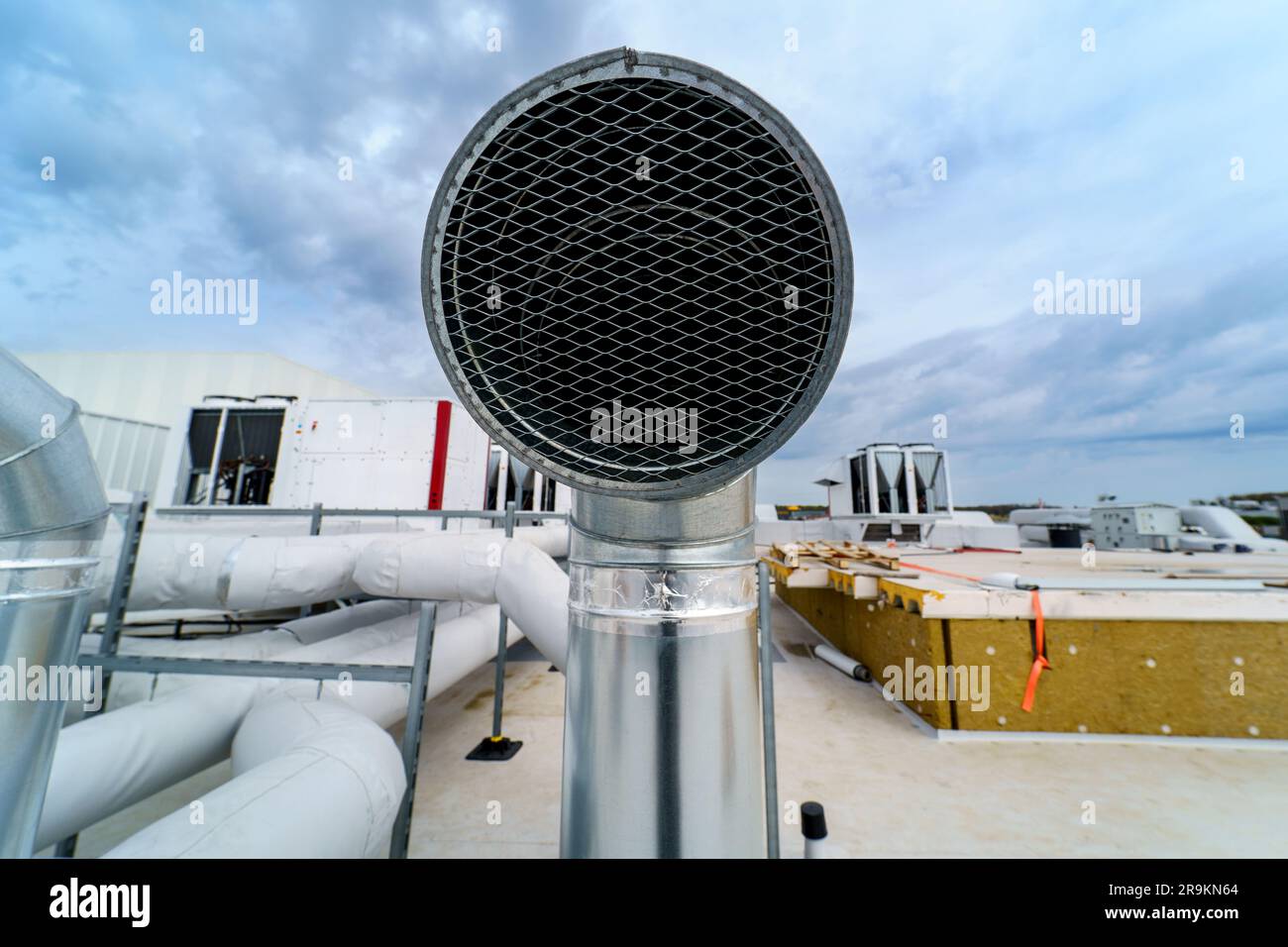 The air conditioning and ventilation system of a large industrial ...