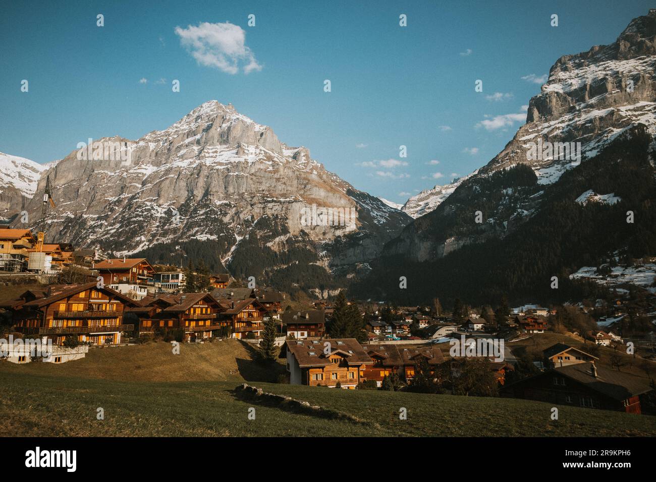 Eiger over Grindelwald, Switzerland Stock Photo Alamy