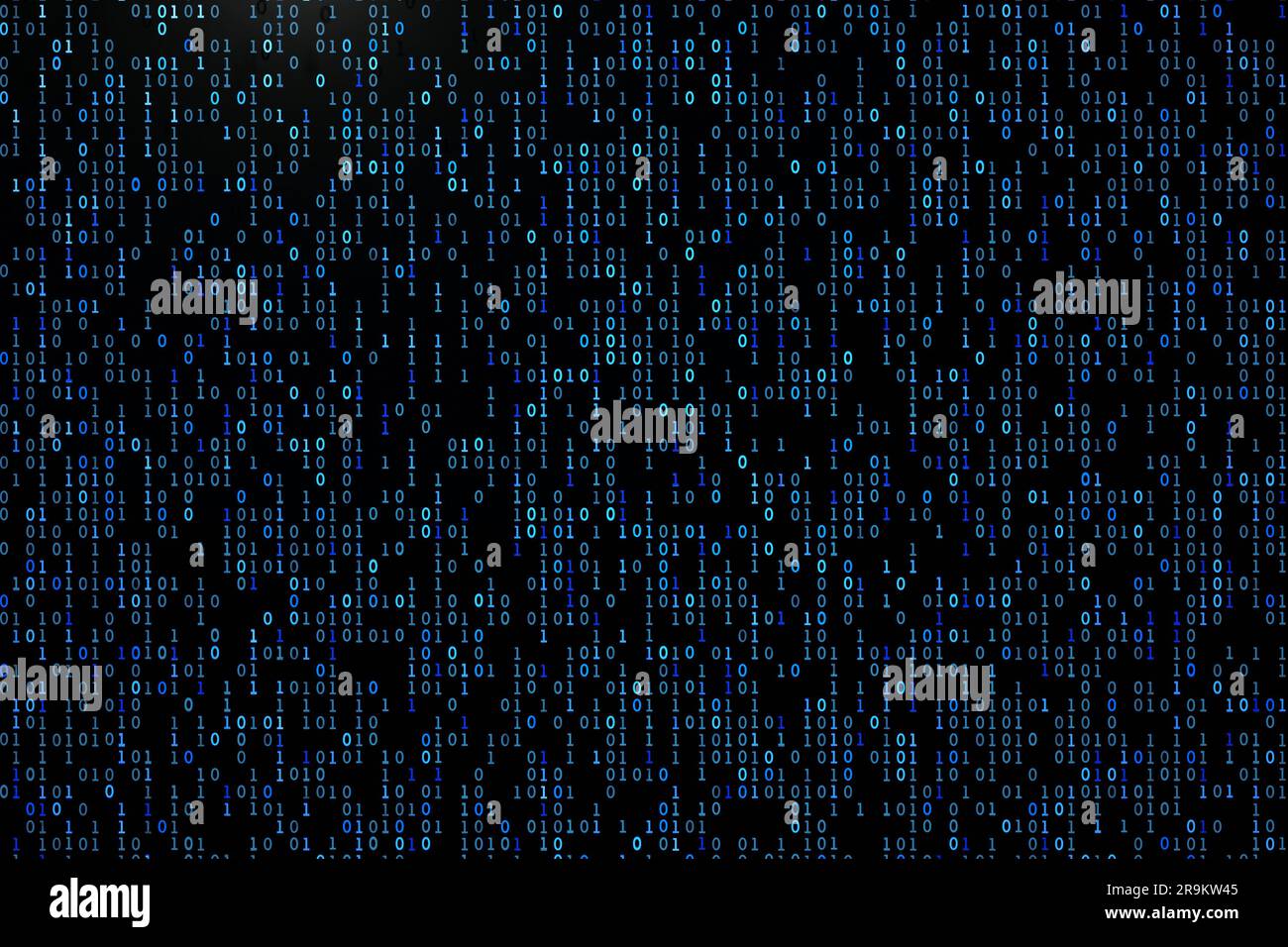 Binary code background. 3D render illustration Stock Photo - Alamy