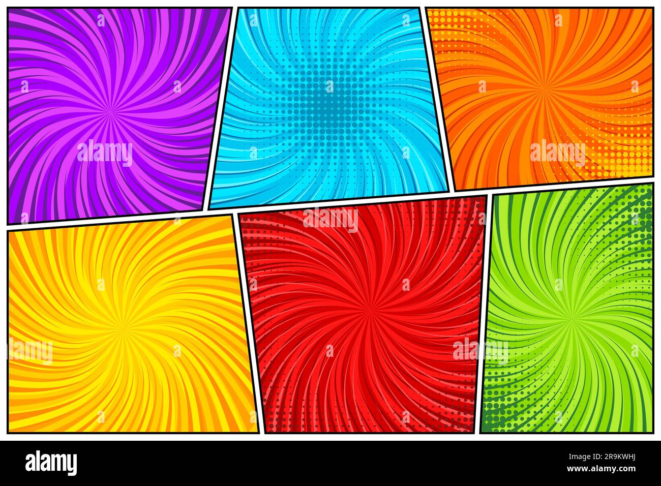 Retro sun rays pop art Cut Out Stock Images & Pictures - Alamy