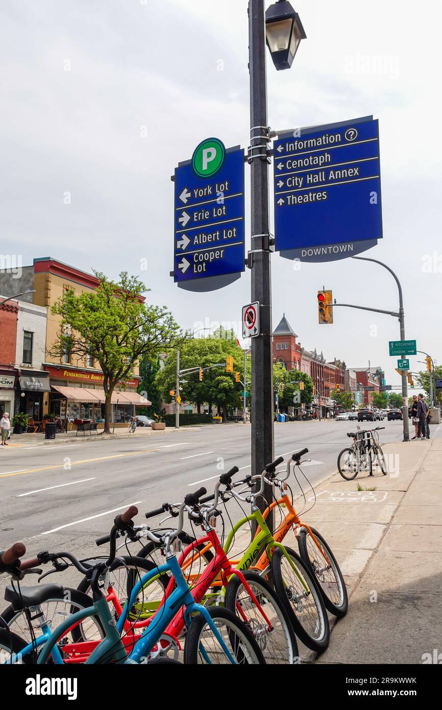 Town of Stratford, Ontario, Canada, known for Victorian buildings and