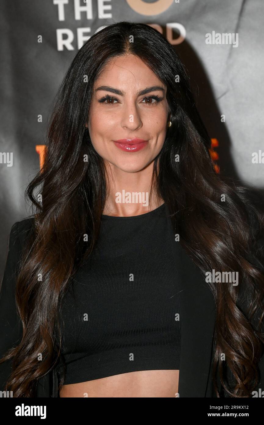 Riverside Studios, London, UK. 27th June, 2023. Assal Arian is an peloton-instructor attends the Press night of Tarantino Live: Fox Force Five and the Tyranny of Evil Men at Riverside Studios. Credit: See Li/Picture Capital/Alamy Live News Stock Photo