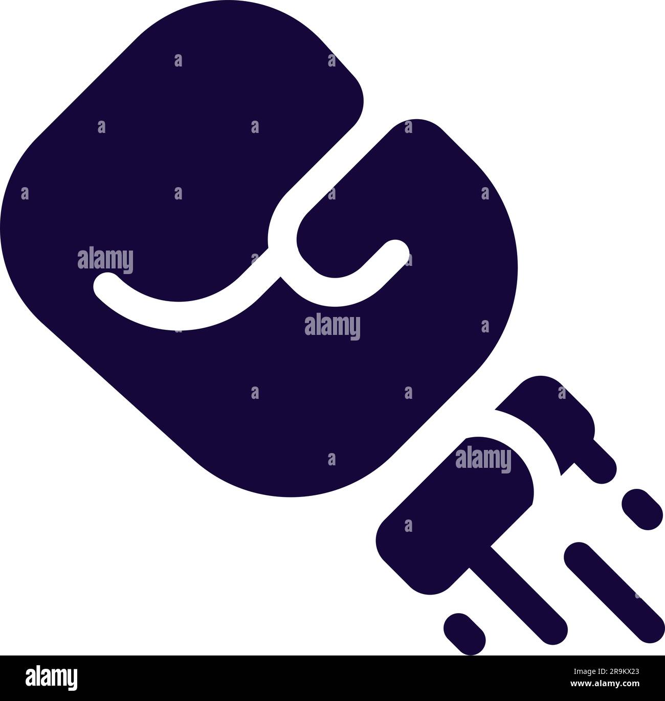 Isolated monochrome boxing glove icon Vector Stock Vector Image & Art ...