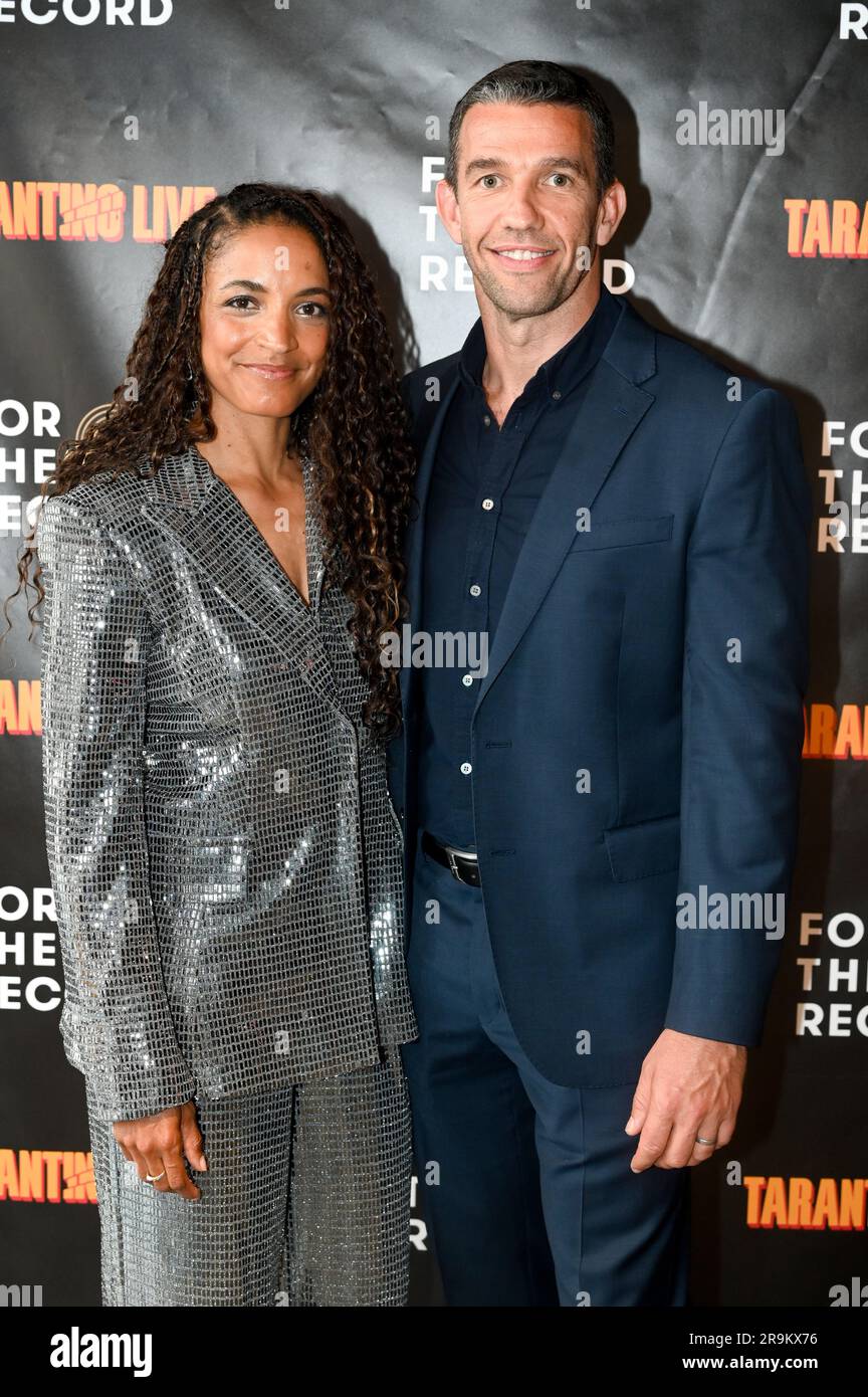 Riverside Studios, London, UK. 27th June, 2023. Jocelyn Thompson-Rule and BJ attends the Press night of Tarantino Live: Fox Force Five and the Tyranny of Evil Men at Riverside Studios Credit: See Li/Picture Capital/Alamy Live News Stock Photo