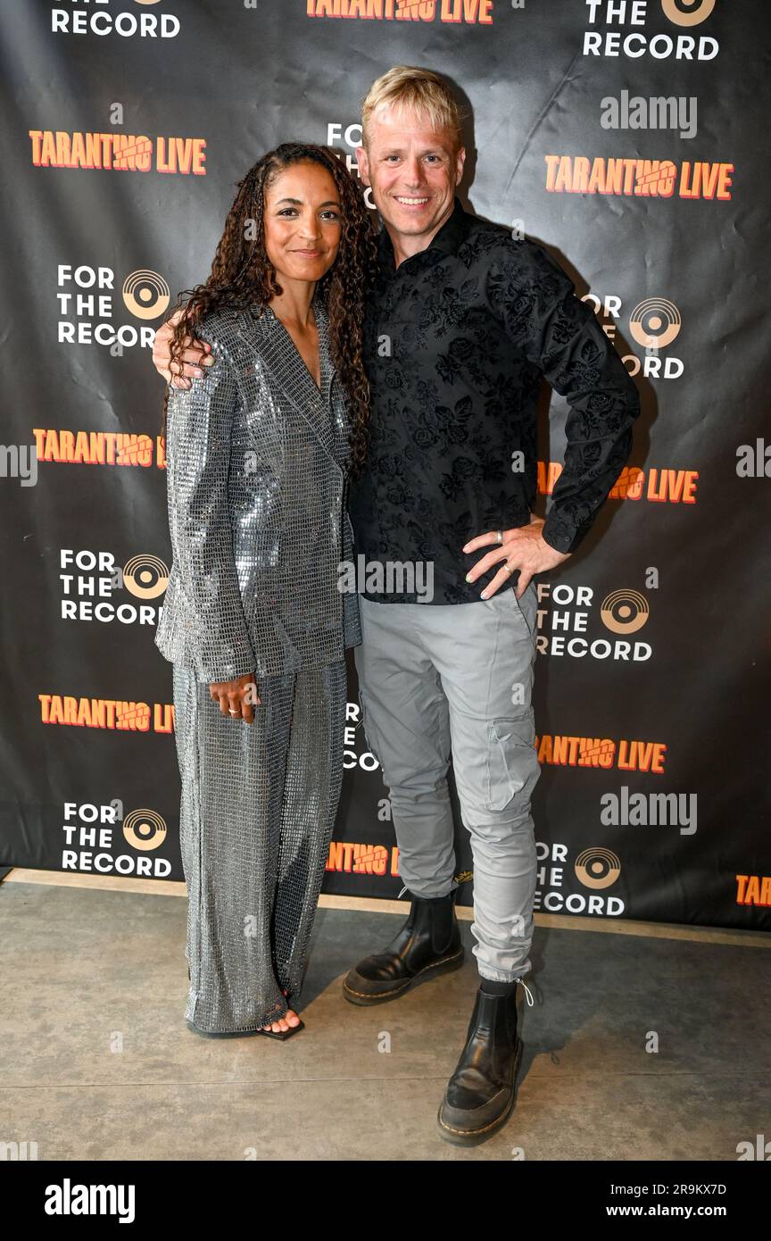 Riverside Studios, London, UK. 27th June, 2023. Jocelyn Thompson-Rule and Tobias Heinze attends the Press night of Tarantino Live: Fox Force Five and the Tyranny of Evil Men at Riverside Studios. Credit: See Li/Picture Capital/Alamy Live News Stock Photo