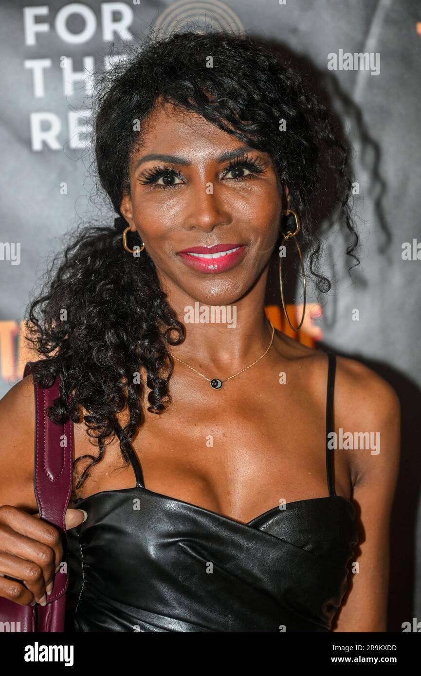 Riverside Studios, London, UK. 27th June, 2023. Sinitta, is a British singer, actress and television personality attends the Press night of Tarantino Live: Fox Force Five and the Tyranny of Evil Men at Riverside Studios. Credit: See Li/Picture Capital/Alamy Live News Stock Photo