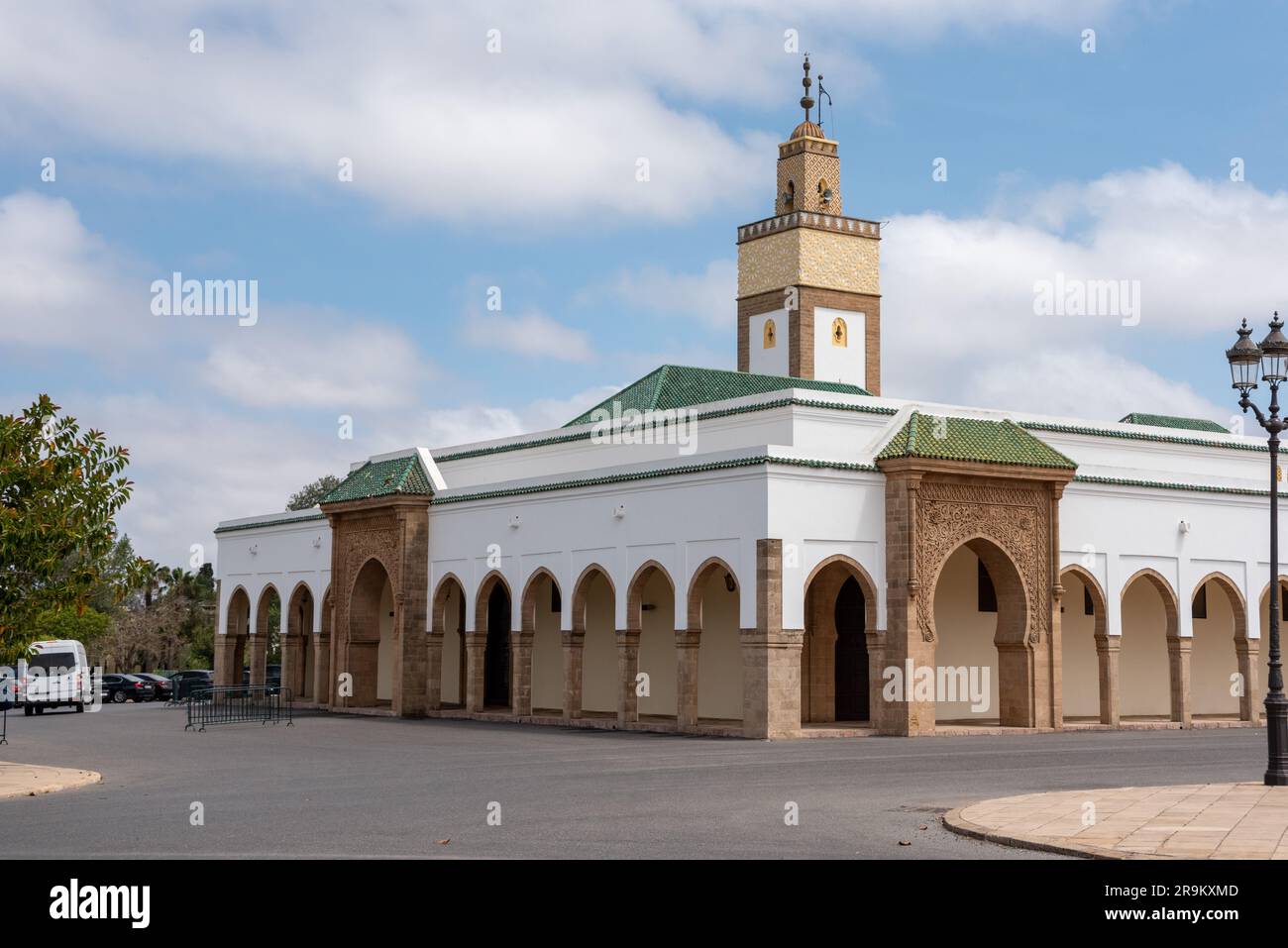 Royal Ahl Fas mosque near the king's palace in Rabat, Morocco Stock Photo