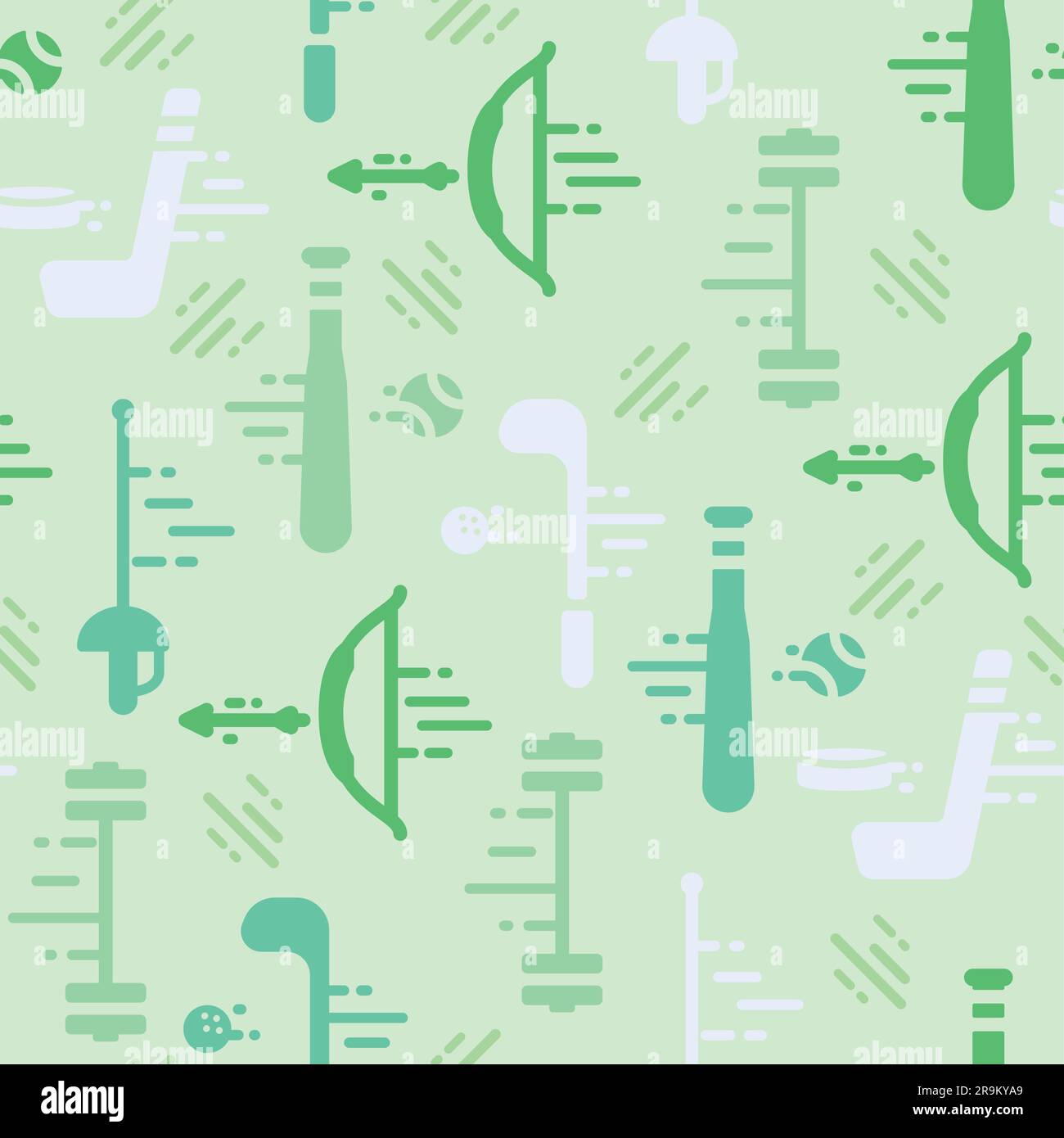 Colored seamless pattern background with sport icons Vector Stock ...