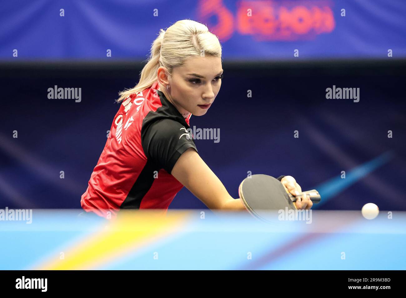 Krakow, Poland. 27th June, 2023. SZOCS Bernadette Cynt of Romania fight