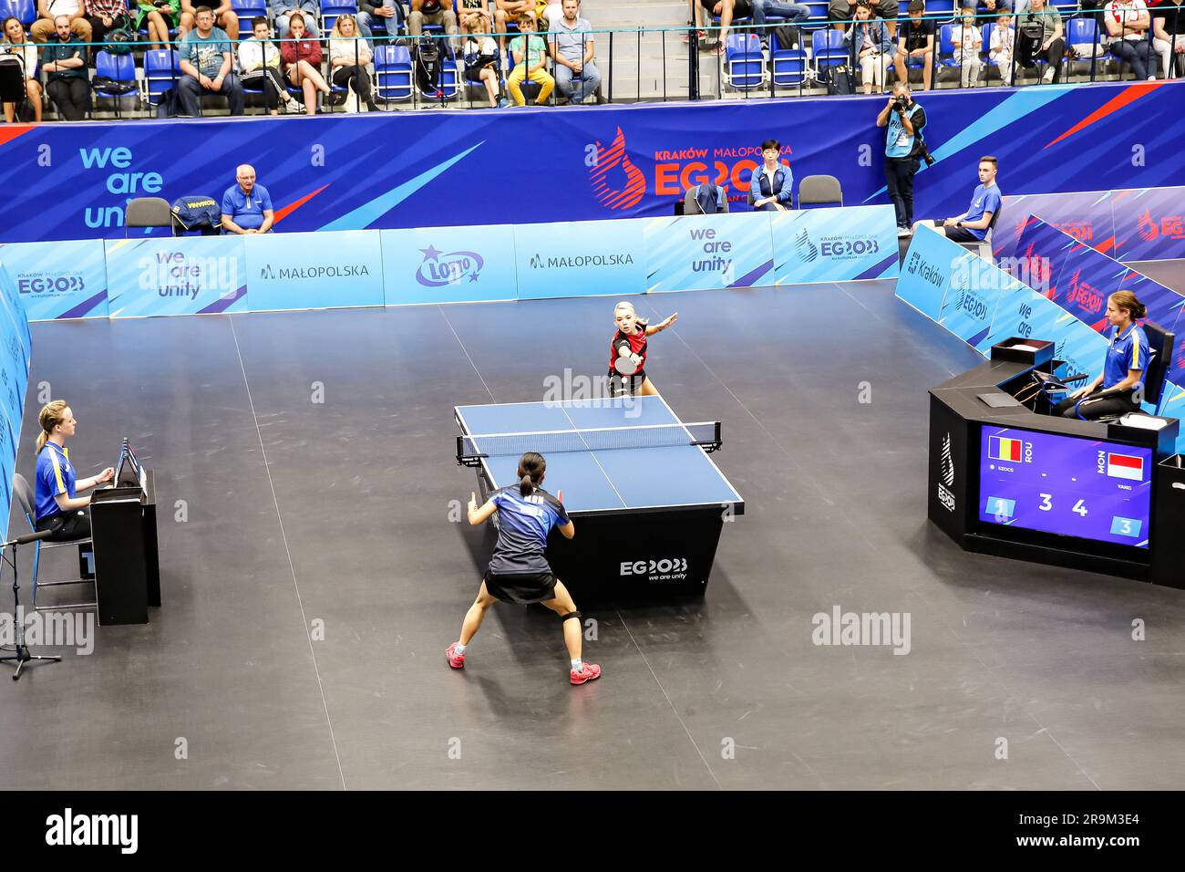 Krakow, Poland. 27th June, 2023. YANG Xiaoxin of Monaco fight against