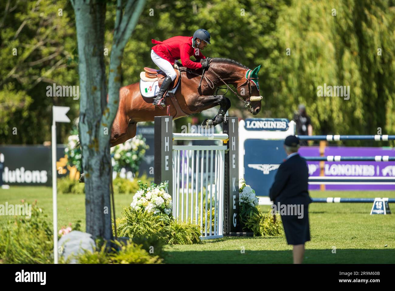 Alberto Sanchez-Cozar of team Mexico competes in the FEI Nations Cup on ...