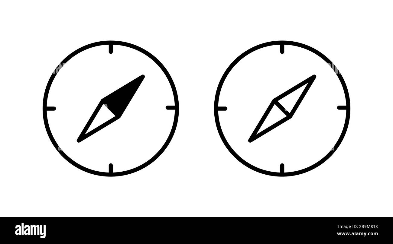 Compass icon vector. navigation icon Stock Vector Image & Art - Alamy