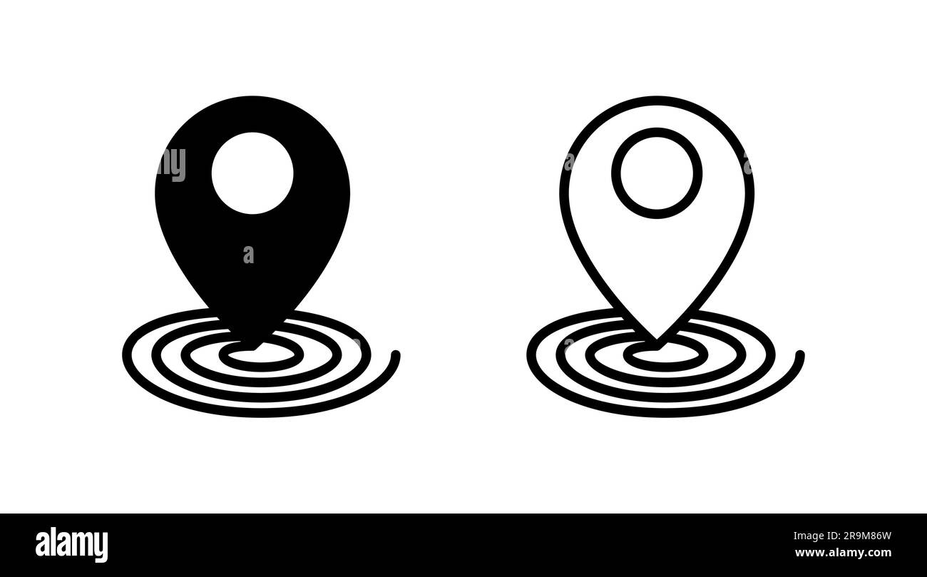 Address icon vector. location icon. address symbol. pin Stock Vector