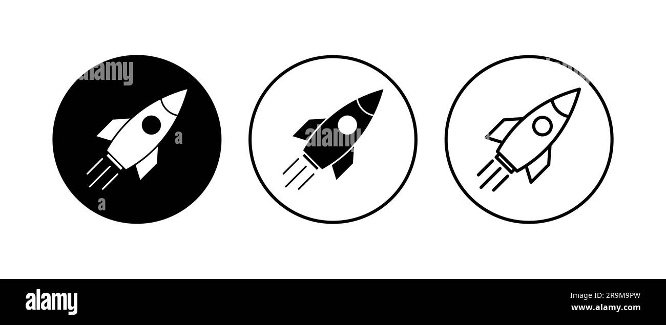 Rocket icon set. Startup icon vector Stock Vector Image & Art - Alamy