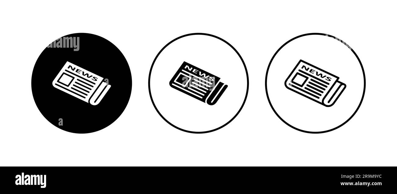 Newspaper icon set. news paper vector sign Stock Vector Image & Art Alamy
