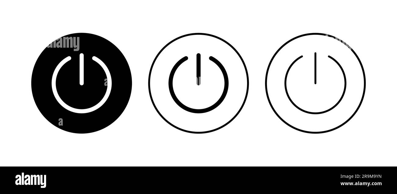 Power icon set. Power Switch Icon. Electric power Stock Vector Image