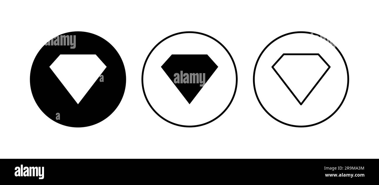 Gems vector vectors Black and White Stock Photos & Images - Alamy
