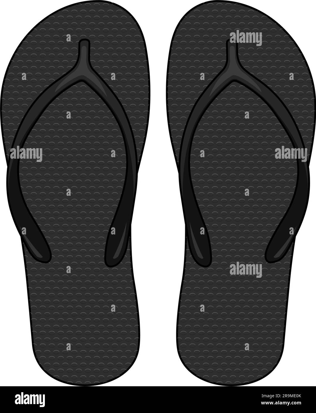Beach sandals ( Flip Flops ) template vector illustration Stock Vector ...
