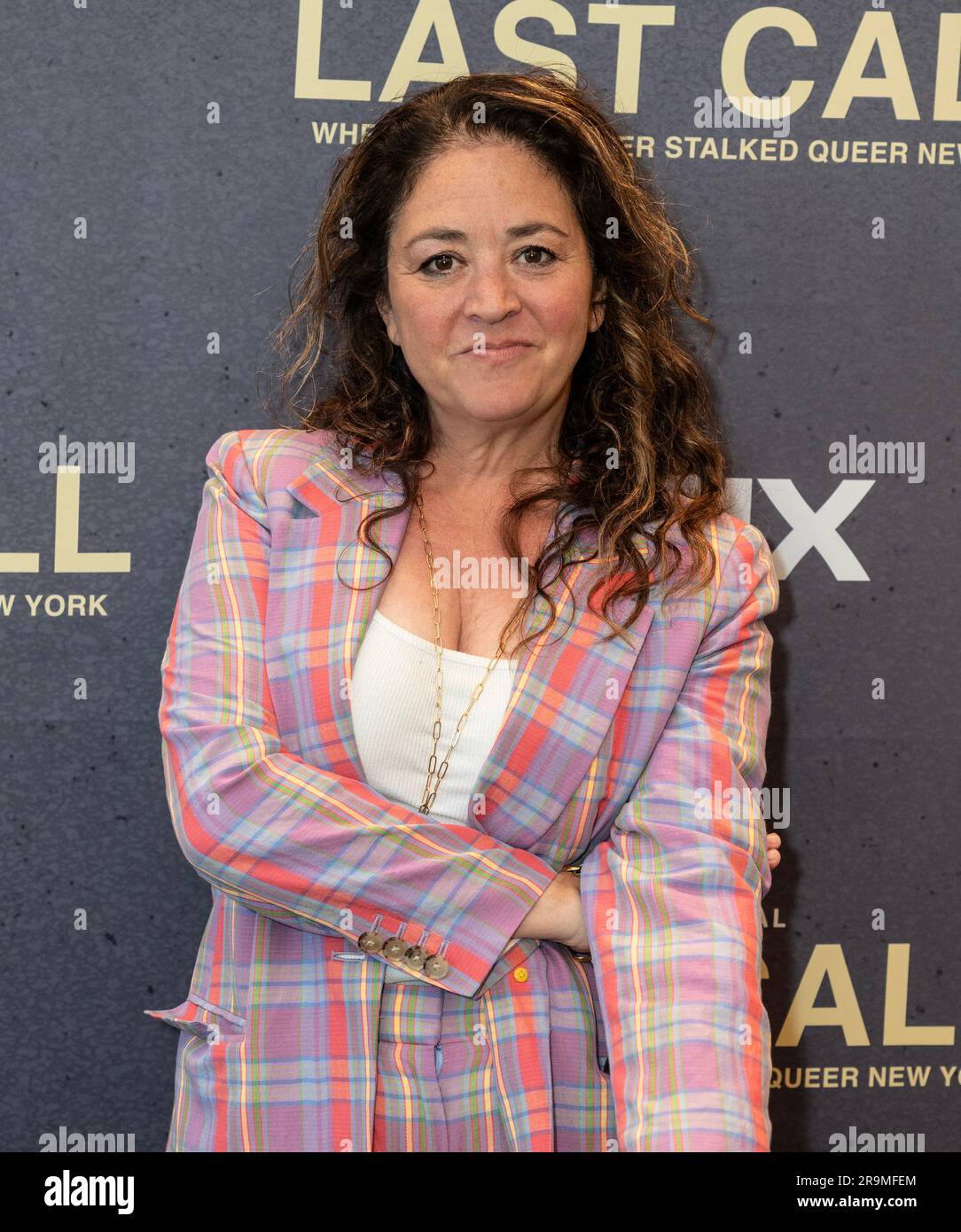 New York, USA. 27th June, 2023. Liz Garbus attends premiere of HBO documentary “LAST CALL: When A Serial Killer Stalked Queer New York” in New York HBO office on June 27, 2023. (Photo by Lev Radin/Sipa USA) Credit: Sipa USA/Alamy Live News Stock Photo