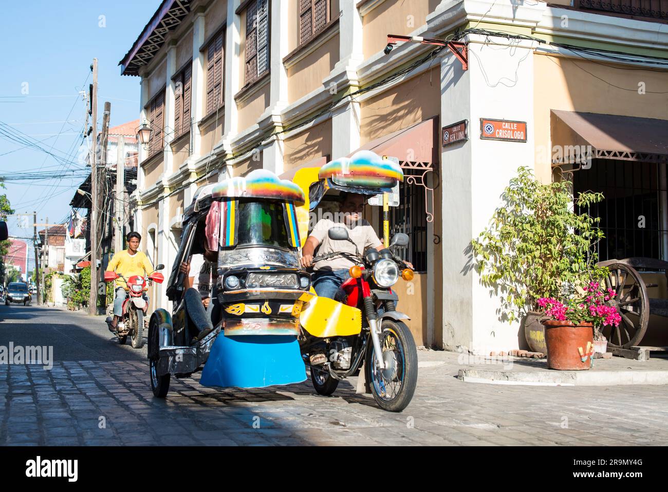 Fiesta street parade, Vegan, Philippines Stock Photo