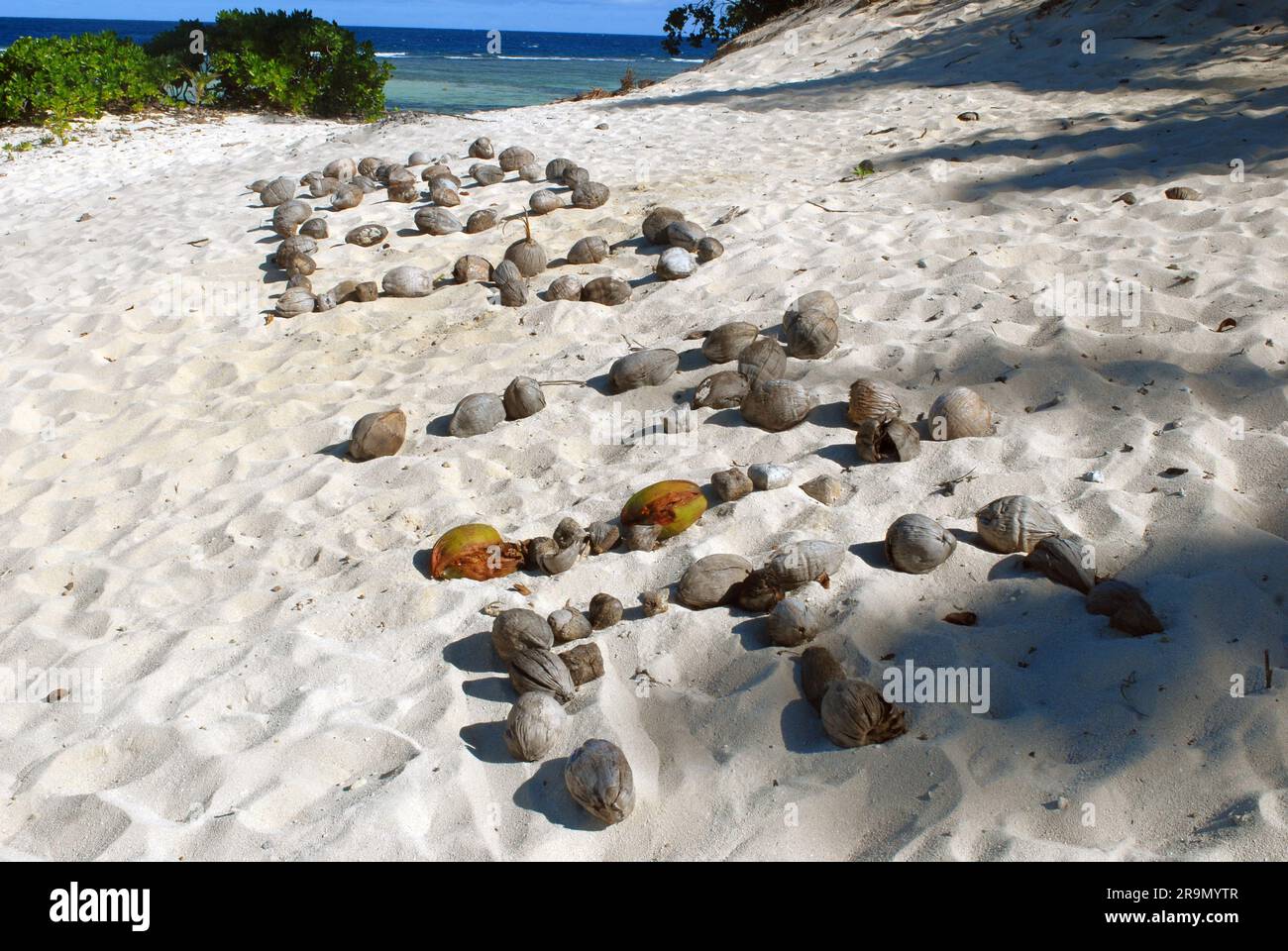Modriki Island or Cast Away Island, location for Tom Hank's film 'Cast Away',  Fiji, South Pacific Ocean Stock Photo - Alamy