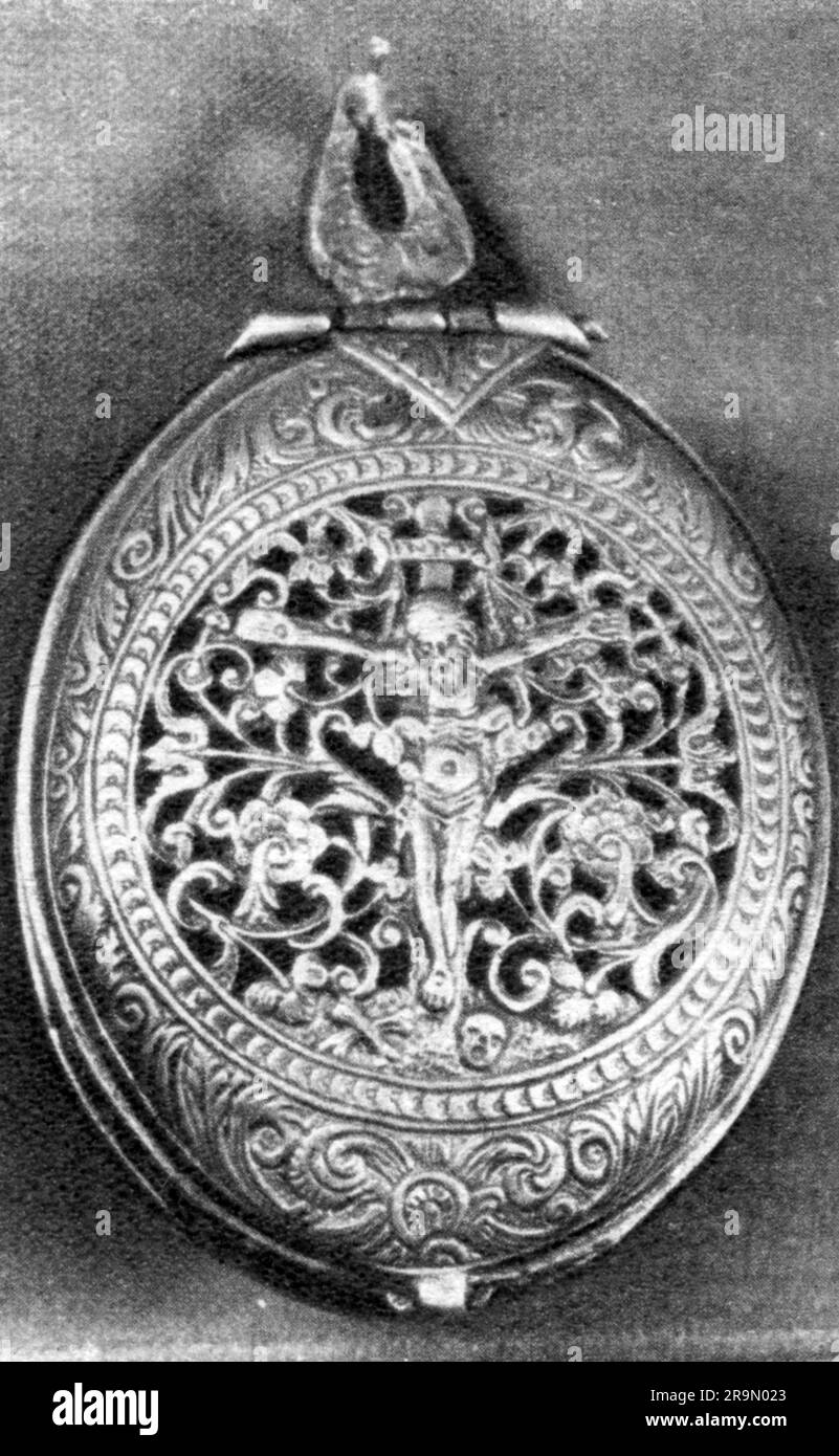 clock, pocket watch, eggshaped pocket watch, Nuremberg, 15th century