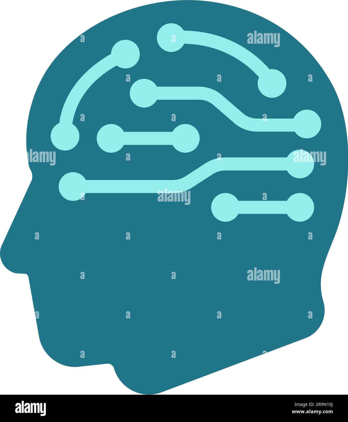 Artificial intelligence network virtual ai bot Stock Vector Images - Alamy