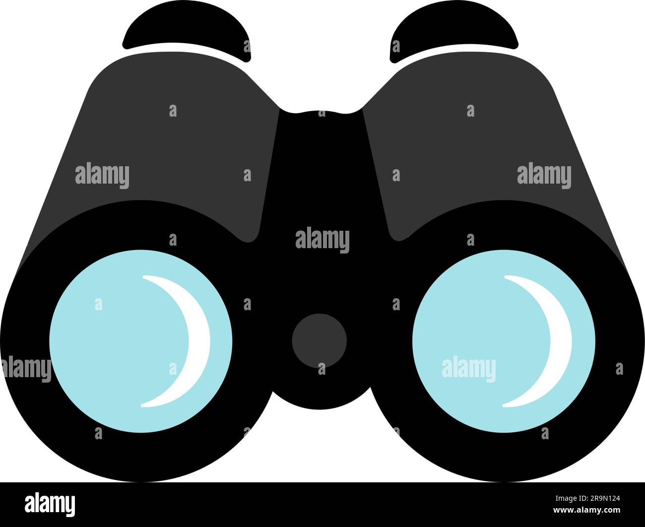 Binoculars, field glasses vector icon illustration Stock Vector