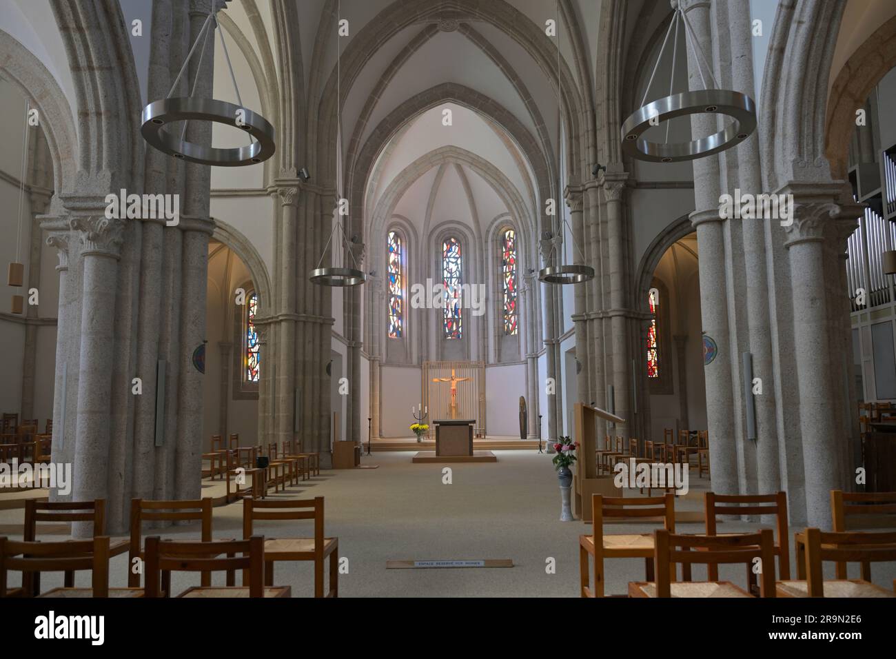 The historic benedictine Abbey Sainte Marie de la PierrequiVire in