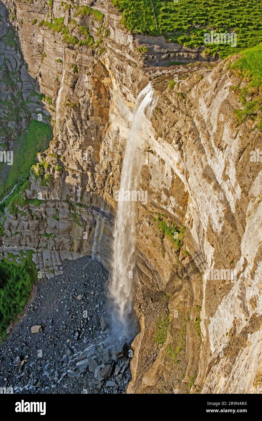 Salto del Nervion waterfall, Alava in Basque Country, North of Spain Stock Photo