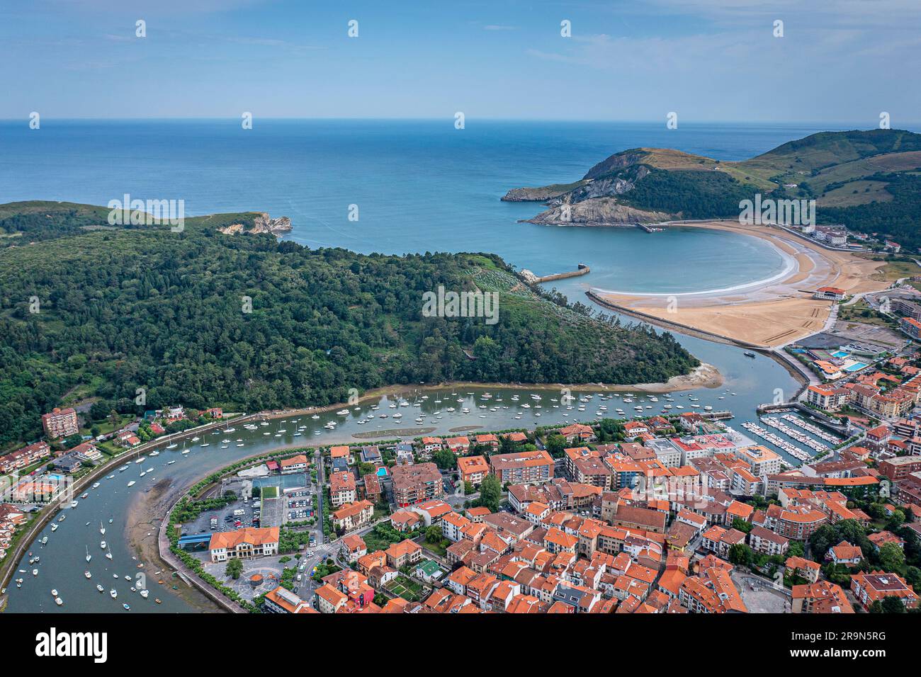 Plentzia Ria Plentzia Village And Plentzia Bay Basque Country Spain Plentzia Ria Plentzia Village And Plentzia Bay Basque Country Spain