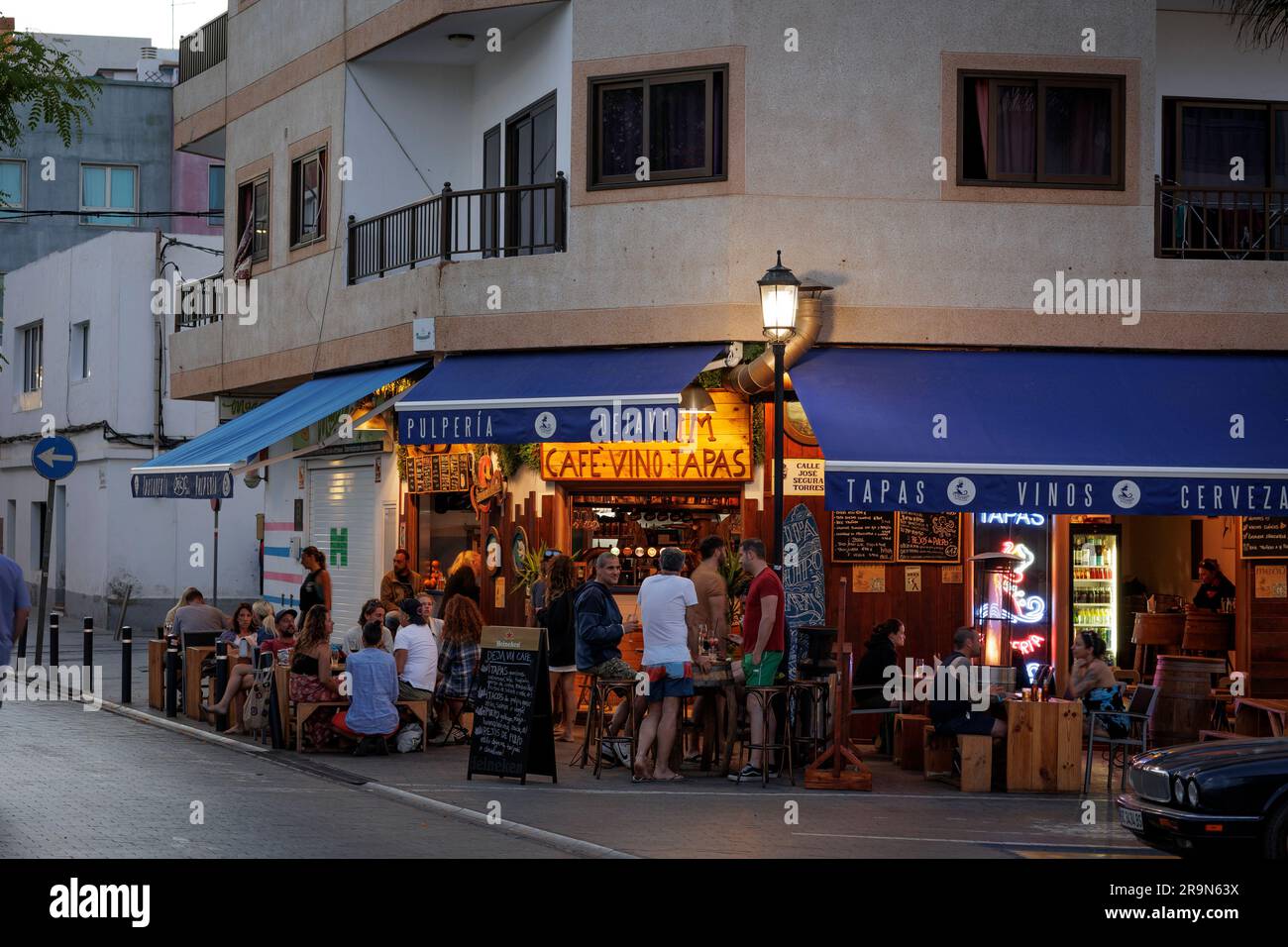 old-town-corralejo-fuerteventura-canary-hi-res-stock-photography-and