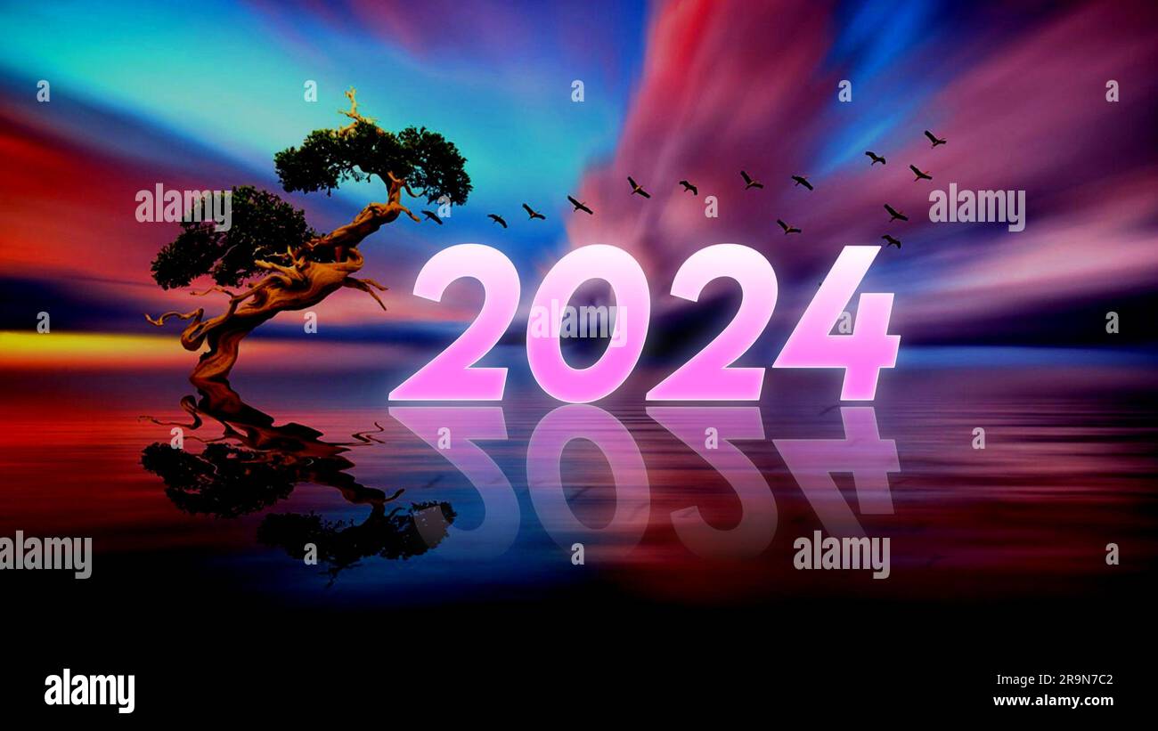 2024 wallpaper download, happy new year wallpaper, hd quality, 2024