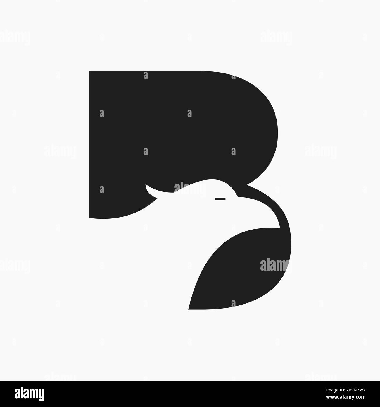 Letter B Eagle Logo Design. Transportation Symbol Vector Template Stock ...