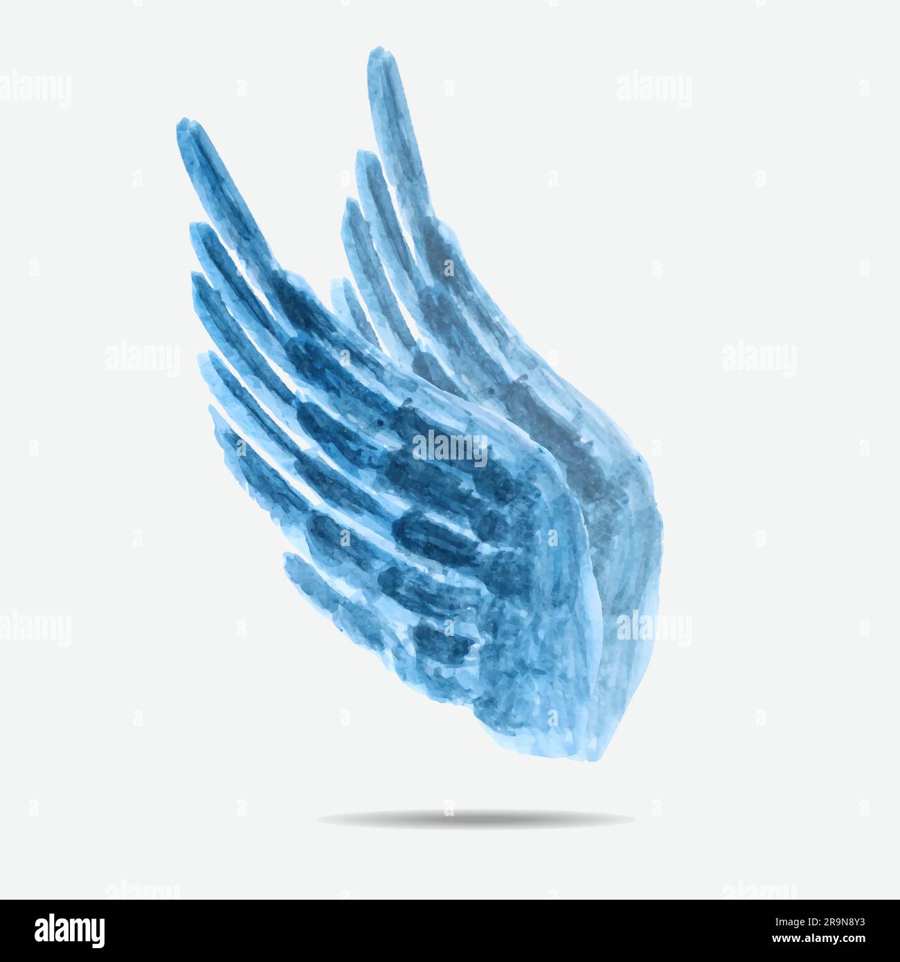 Vector illustration of watercolor wings Stock Vector Image & Art - Alamy