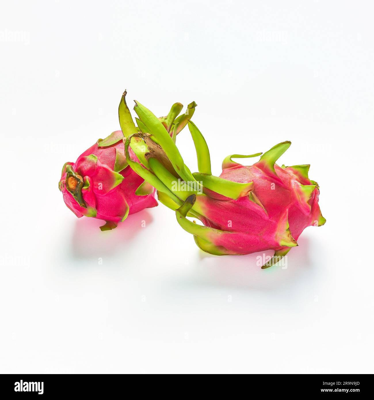 Dragon fruit isolated on white background, Close up. Stock Photo