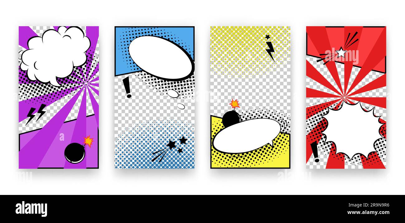 Vector trendy editable set of templates for social media networks ...